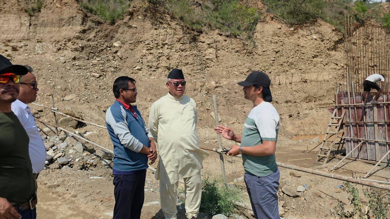 तमोर कोरिडोरमा काम छिटो सम्पन्न गर्न आङ्देम्बको आग्रह